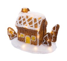 Акриловая светодиодная фигура Пряничный домик 26х15,5х20 см, 30 светодиодов, батарейки 3хАА (не входят в комплект)  513-324  NEON-NIGHT