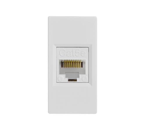 Altira Белый Розетка W45 1XRJ45 Cat.5E формата 45Х22,5 RAL 9003  RIN-145K5E-B  SE