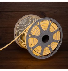 Гибкий неон 8х16мм двухсторонний 120 LED/м ТЕПЛЫЙ БЕЛЫЙ 24В бухта 50м (3 комплекта подключения)  131-116  NEON-NIGHT