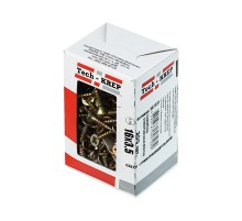 Саморезы универсальные 16х3,5 мм (200 шт) желтые - коробка с окном ( 0,158 кг)  102231  Tech-KREP