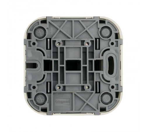 Quteo Слоновая кость Переключатель 2-клавишный 10А  782236  Legrand