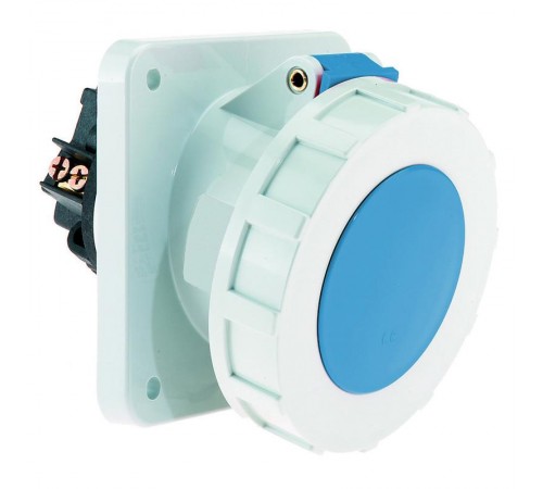 Розетка наклонная 125A 3p 230V 6h IP67 фланец 114 x 114 I 12100-Bals I Bals