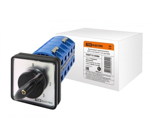 Кулачковый переключатель КПУ11-10/136 (0-1-2-3 3р)  SQ0715-0086  TDM