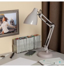 Светильник настольный N-123-Е27-40W-GY серый (12/96)  Б0047199  ЭРА