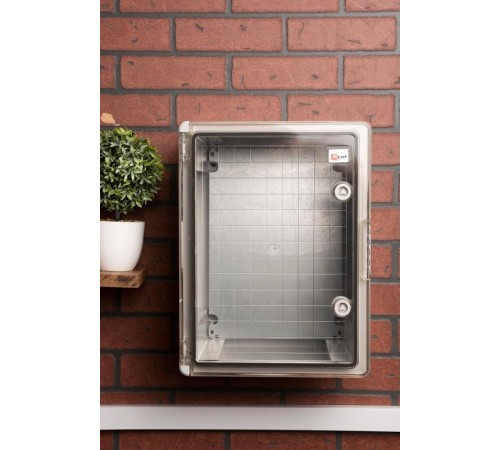 Щит пластиковый с монтажной платой прозрачная дверь (ВхШхГ) 400х300х220мм IP65 PROxima  PBT65MP004  EKF