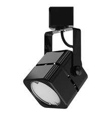 Светильник трековый однофазный под лампу GU10 220V IP20 60*145мм черный куб  TR009  Gauss