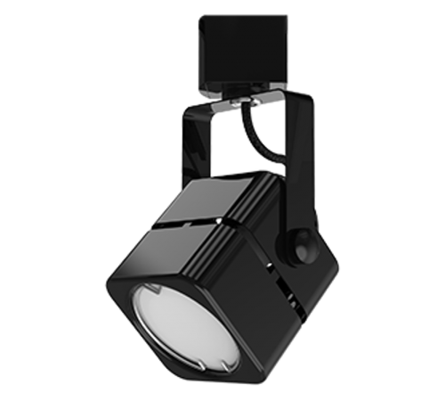 Светильник трековый однофазный под лампу GU10 220V IP20 60*145мм черный куб  TR009  Gauss