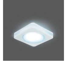 Светильник точечный встраиваемый светодиодный Backlight BL105 Квадрат. Белый, 8W, LED 4000K  BL105  Gauss
