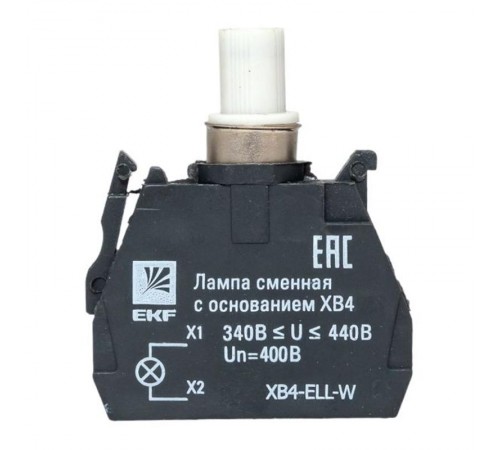 Лампа сменная c основанием XB4 белая  400В EKF PROxima    XB4-ELL-W   EKF 