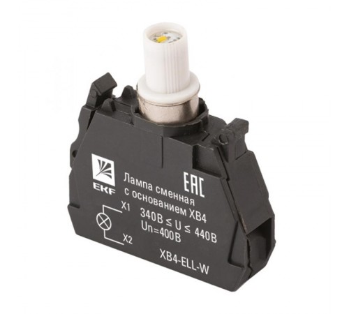 Лампа сменная c основанием XB4 белая  400В EKF PROxima    XB4-ELL-W   EKF 