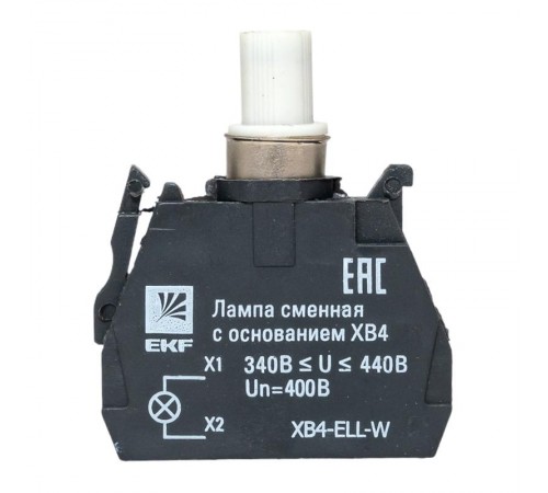 Лампа сменная c основанием XB4 белая  400В EKF PROxima    XB4-ELL-W   EKF 