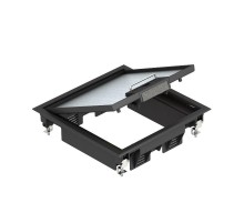 Лючок GES4U (универсальный) 6xModul45 (полиамид,черный) (GES4 U 9011)  7405200  OBO Bettermann