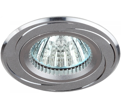 Светильник встраиваемый под лампу KL34 AL/SL/1 MR16,12V, 50W хром  Б0049565  ЭРА