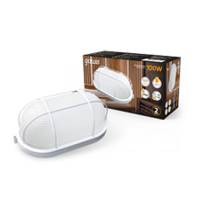 Светильник для ЖКХ НБП IP54 280*160*115 овал с решеткой под лампу Е27 max 100W, 1/8  926602211  Gauss