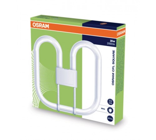 Лампа люминесцентная кольцевая 28Вт GR10q нейтральная холодно-белая 3500К CFL SQUARE 28W/835 4-PIN GR10Q 20X1  4050300816982  Osram
