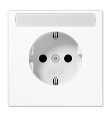 Штепсельная розетка SCHUKO 16A, 250V~ с полем для надписи; белая  LS1520NAWW  Jung