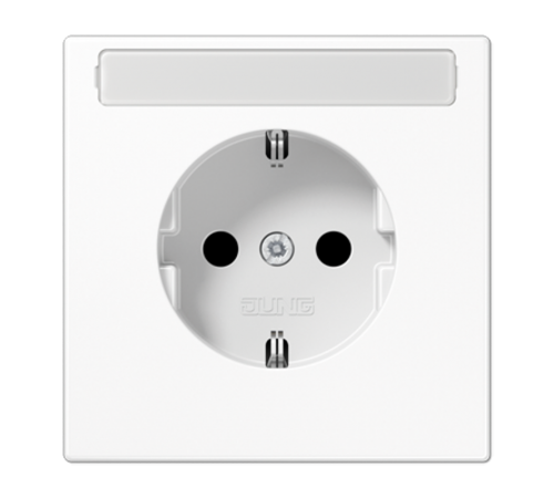 Штепсельная розетка SCHUKO 16A, 250V~ с полем для надписи; белая  LS1520NAWW  Jung