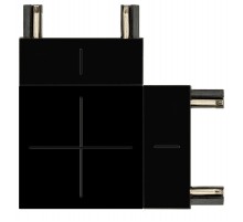 Коннектор  TRM-S5-CC BK угловой для тонкого магнитного шинопровода черный  Б0059030  ЭРА