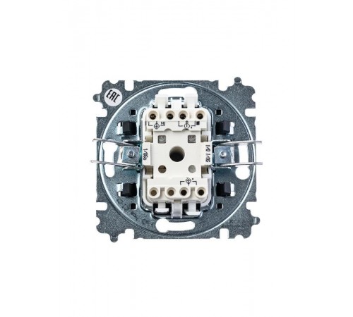 ABB Levit Серебро / дымчатый чёрный Выключатель кнопочный 1-кл.  3559H-A91445 70W  2CHH599145A6070  ABB