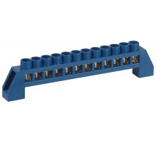 Шина  NO-224-65 N ноль в изоляторе ШНИ-8х12-12-Д-синий  Б0062967  ЭРА