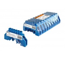 Шина "N" нулевая в изоляторе на DIN-рейку 8x12мм 6 групп инд. стикер  SQ0801-0176  TDM