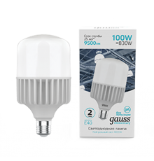 Лампа светодиодная промышленная Elementary T160 100W 9500lm 4000K E40 LED 1/8  63420  Gauss