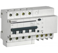 Выключатель автоматический дифференциального тока АД14 4п 63А C 300мА тип AC (8 мод)  MAD15-4-063-C-300  GENERICA