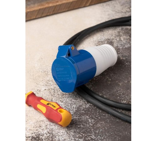 Розетка переносная 213 2Р+РЕ 16А 220В IP44 EKF PROxima  ps-213-16-220  EKF