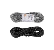 Удлинитель-шнур силовой народный ПВС 4000 Вт с/з, 10м, штепс. гнездо SQ1307-0216  TDM