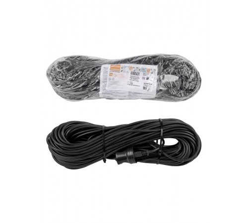 Удлинитель-шнур силовой народный ПВС 4000 Вт с/з, 10м, штепс. гнездо SQ1307-0216  TDM