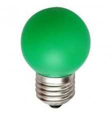 Лампы cветодиодные ERAGL45-E27 LED Р45-1W-E27 (диод. шар, зел., 4SMD, 1W, E27, для белт-лайт) (10/100/6000)  Б0049574  ЭРА
