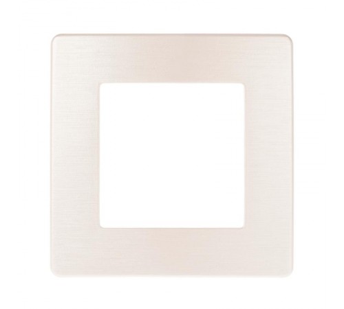 Рамка для розеток и выключателей серия 12 12-5101-15 на 1 пост, сатин, перламутр  Б0052508  ЭРА