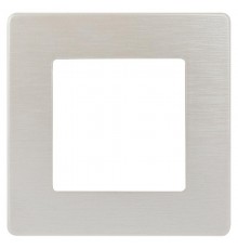 Рамка для розеток и выключателей серия 12 12-5101-15 на 1 пост, сатин, перламутр  Б0052508  ЭРА