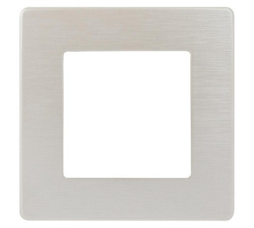 Рамка для розеток и выключателей серия 12 12-5101-15 на 1 пост, сатин, перламутр  Б0052508  ЭРА