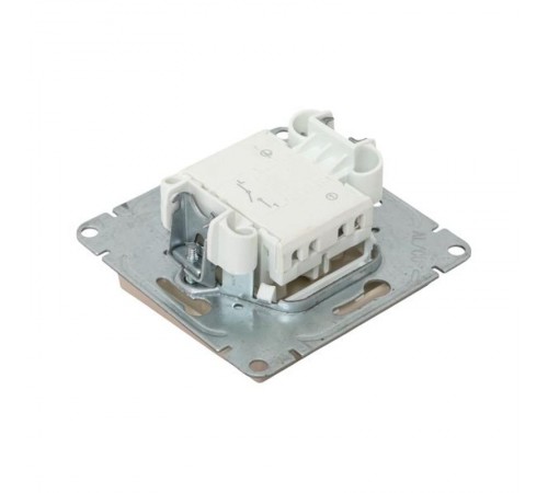 Механизм выключателя, одноклавишный, кремовый Эпика  UP1-SWI-10 EKF