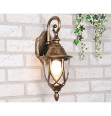 Светильник садово-парковый Orion черное золото настенный  a025001  Elektrostandard