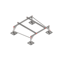 Опорная конструкция для установки оборудования TECHNORAPTOR STEELFOOT 1500х1500 тип 2 HD  KM-TR-STF-SSEI-1500-1500-2 HD  КМ - профиль