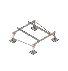 Опорная конструкция для установки оборудования TECHNORAPTOR STEELFOOT 1500х1500 тип 2  KM-TR-STF-SSEI-1500-1500-2  КМ - профиль