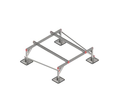Опорная конструкция для установки оборудования TECHNORAPTOR STEELFOOT 1500х1500 тип 2  KM-TR-STF-SSEI-1500-1500-2  КМ - профиль