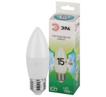 Лампа светодиодная  GREEN LINE LED B35-15W-840-E27 GL E27 15 Вт свеча яркий белый свет  Б0067115  ЭРА