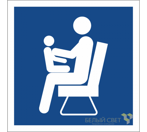 Знак безопасности BL-1515.D03"Места для инвалидов,пожилых людей,людей с детьми"  a19980  Белый свет