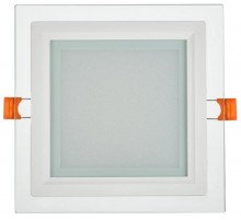 Светильник светодиодный встраиваемый ДВО 1624 со стекл. квадр. 12Вт 4000К IP20  серия LIGHTING   LDVO0-1624-12-4000-K01  IEK