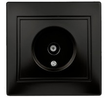 1-301-05 Intro Розетка TV одиночная, IP20, СУ, Plano, антрацит  Б0044573  Intro