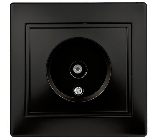 1-301-05 Intro Розетка TV одиночная, IP20, СУ, Plano, антрацит  Б0044573  Intro