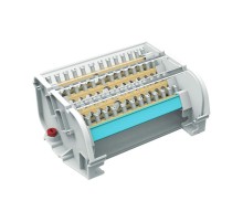 Блок распределительный на DIN рейку 4р 160А, 8х7мм  2х9мм 1х12мм  BD160134  DKC