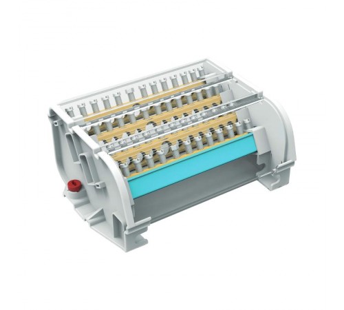 Блок распределительный на DIN рейку 4р 160А, 8х7мм  2х9мм 1х12мм  BD160134  DKC