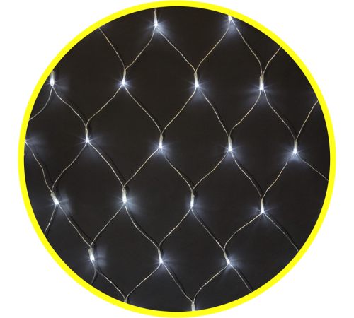 Гирлянда световая  NGF-N01-240CW-12-2x1.5m-230-TR-IP44  61855  Navigator