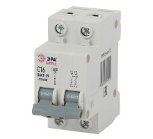 Выключатель автоматический двуххполюсный SIMPLE-mod-12 ВА47-29 2P 16А 4,5кА характеристика C SIMPLE  Б0039229  ЭРА