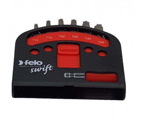 Набор бит Tx Industrial с держателем бит в кейсе Swift, 7 шт  02060316  Felo