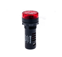 Звонок с подсветкой, 80дБ, красный 220V AC MT22-SM220  53447  ОВЕН